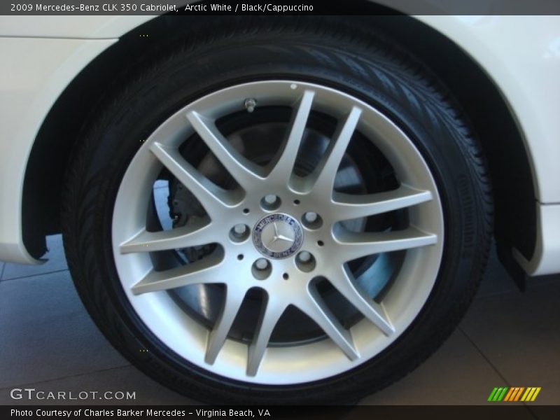 Arctic White / Black/Cappuccino 2009 Mercedes-Benz CLK 350 Cabriolet