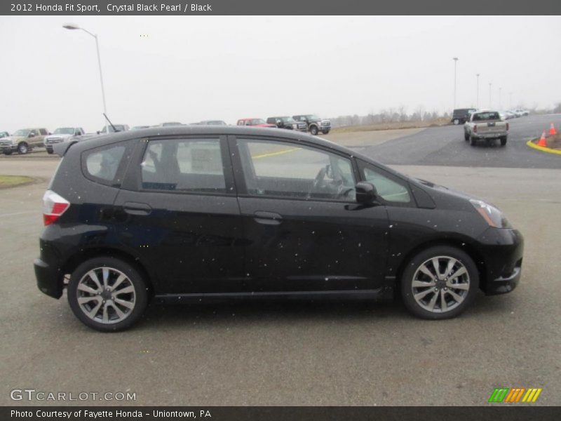 Crystal Black Pearl / Black 2012 Honda Fit Sport
