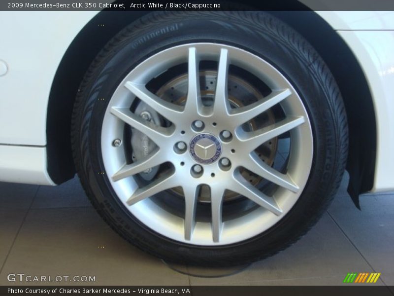 Arctic White / Black/Cappuccino 2009 Mercedes-Benz CLK 350 Cabriolet