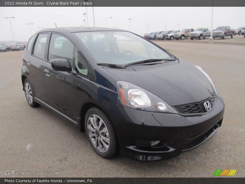 Crystal Black Pearl / Black 2012 Honda Fit Sport