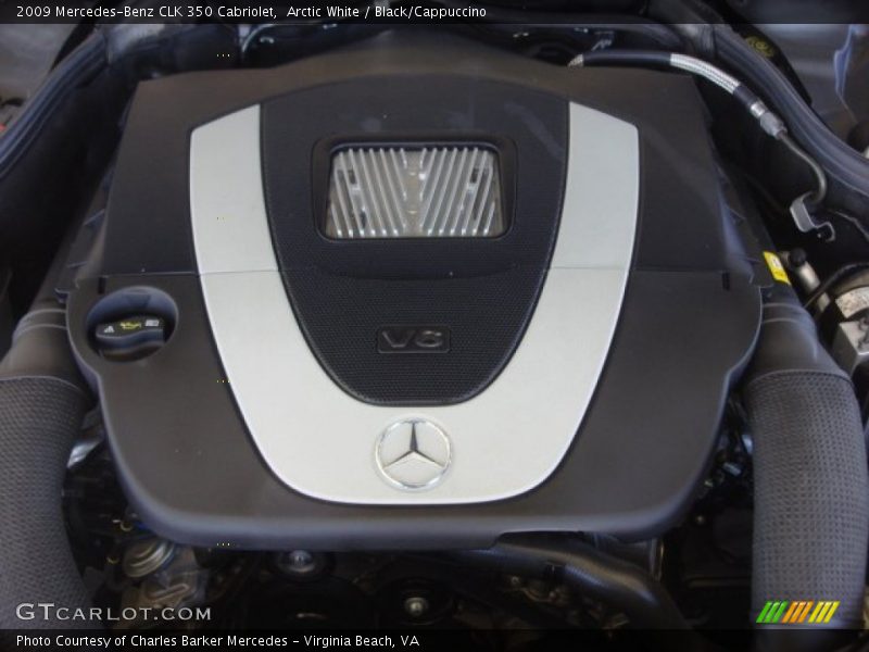Arctic White / Black/Cappuccino 2009 Mercedes-Benz CLK 350 Cabriolet