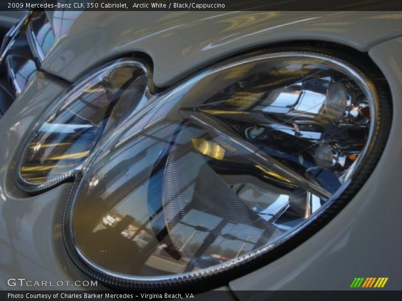 Arctic White / Black/Cappuccino 2009 Mercedes-Benz CLK 350 Cabriolet