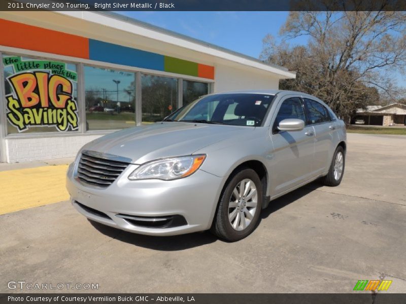Bright Silver Metallic / Black 2011 Chrysler 200 Touring