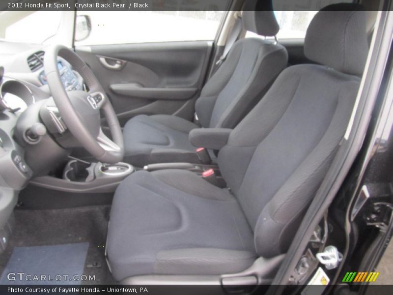 Crystal Black Pearl / Black 2012 Honda Fit Sport