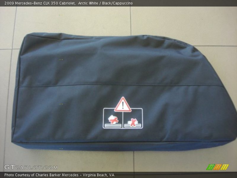 Arctic White / Black/Cappuccino 2009 Mercedes-Benz CLK 350 Cabriolet