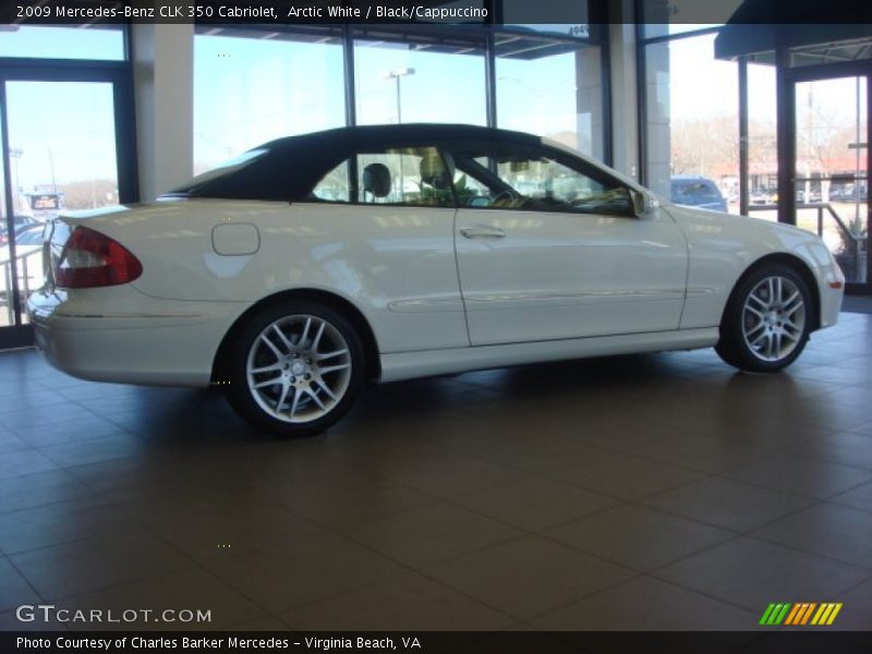 Arctic White / Black/Cappuccino 2009 Mercedes-Benz CLK 350 Cabriolet