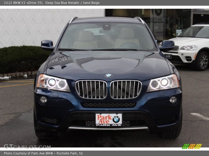 Deep Sea Blue Metallic / Sand Beige 2013 BMW X3 xDrive 35i