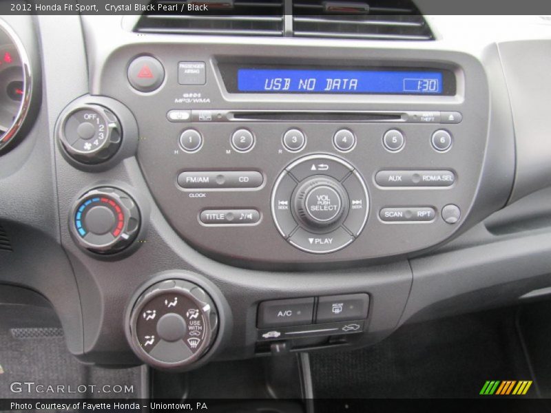 Crystal Black Pearl / Black 2012 Honda Fit Sport