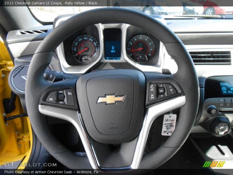 Rally Yellow / Black 2013 Chevrolet Camaro LS Coupe