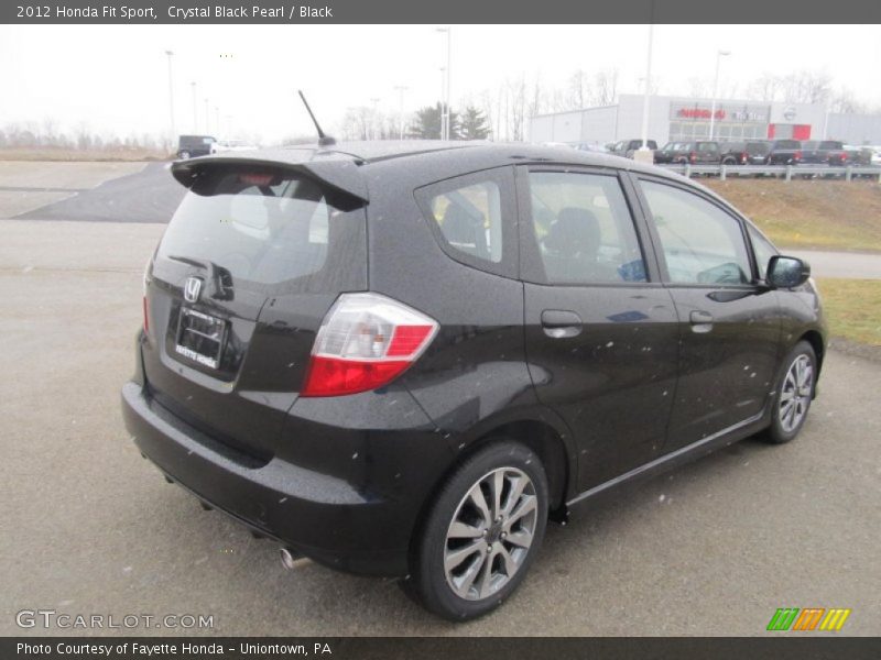 Crystal Black Pearl / Black 2012 Honda Fit Sport