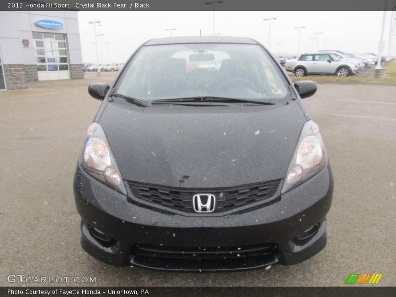 Crystal Black Pearl / Black 2012 Honda Fit Sport