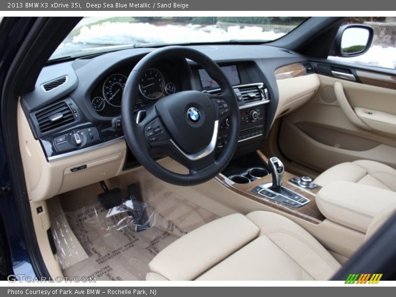 Sand Beige Interior - 2013 X3 xDrive 35i 