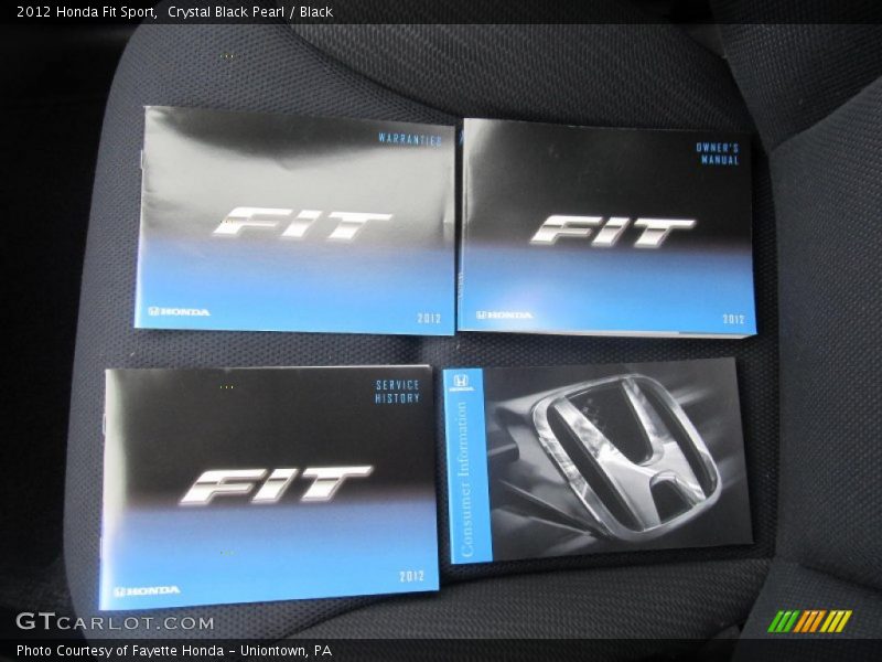 Crystal Black Pearl / Black 2012 Honda Fit Sport