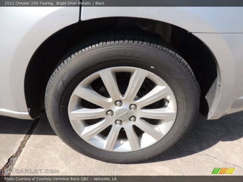 Bright Silver Metallic / Black 2011 Chrysler 200 Touring