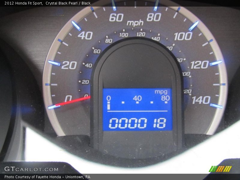 Crystal Black Pearl / Black 2012 Honda Fit Sport