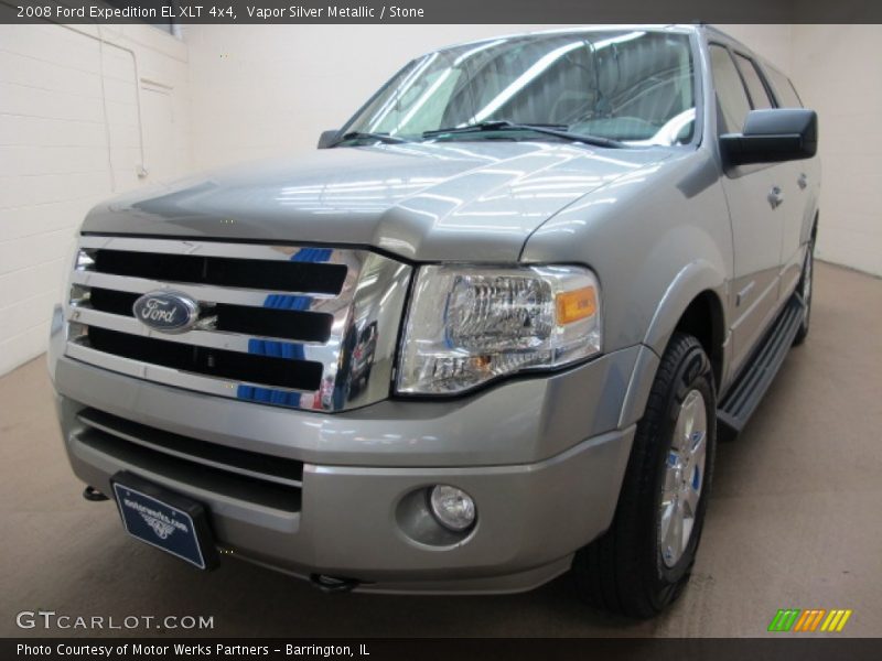 Vapor Silver Metallic / Stone 2008 Ford Expedition EL XLT 4x4