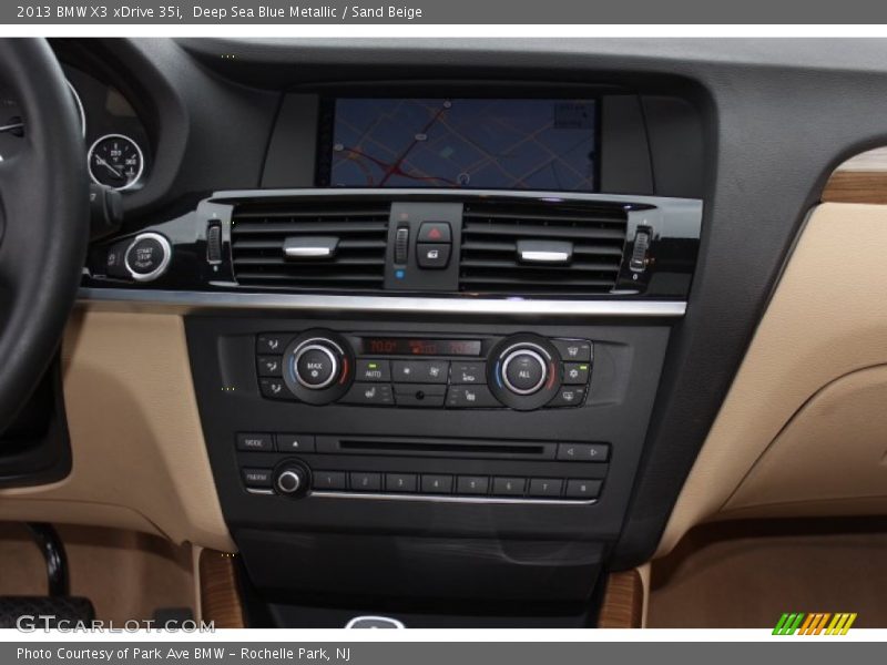 Deep Sea Blue Metallic / Sand Beige 2013 BMW X3 xDrive 35i