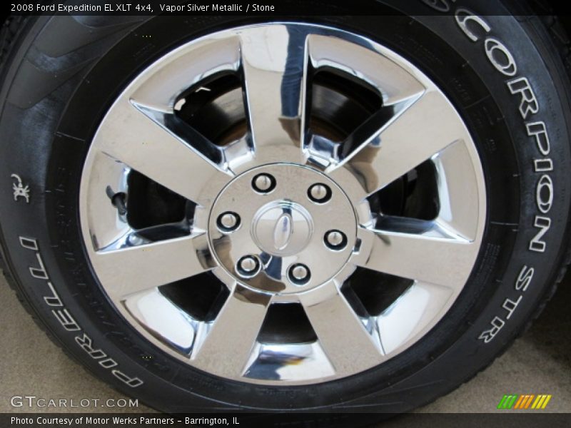 Vapor Silver Metallic / Stone 2008 Ford Expedition EL XLT 4x4