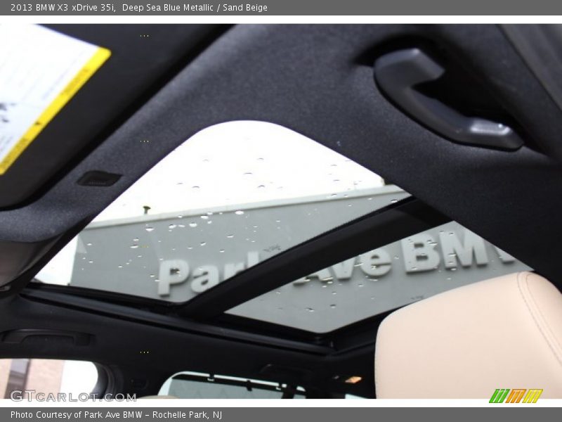 Deep Sea Blue Metallic / Sand Beige 2013 BMW X3 xDrive 35i