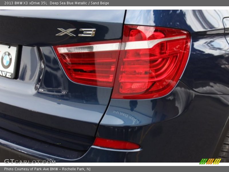 Deep Sea Blue Metallic / Sand Beige 2013 BMW X3 xDrive 35i