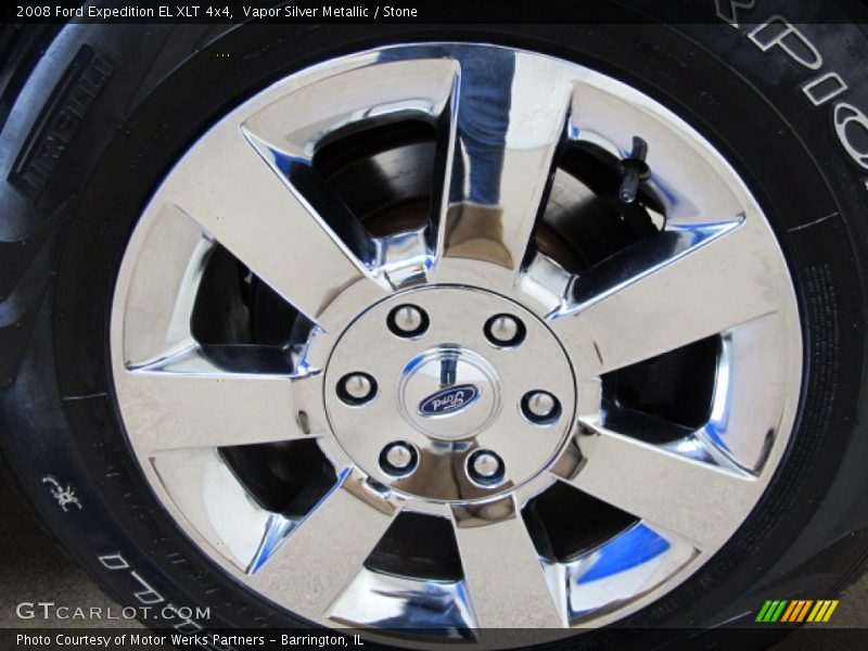 Vapor Silver Metallic / Stone 2008 Ford Expedition EL XLT 4x4