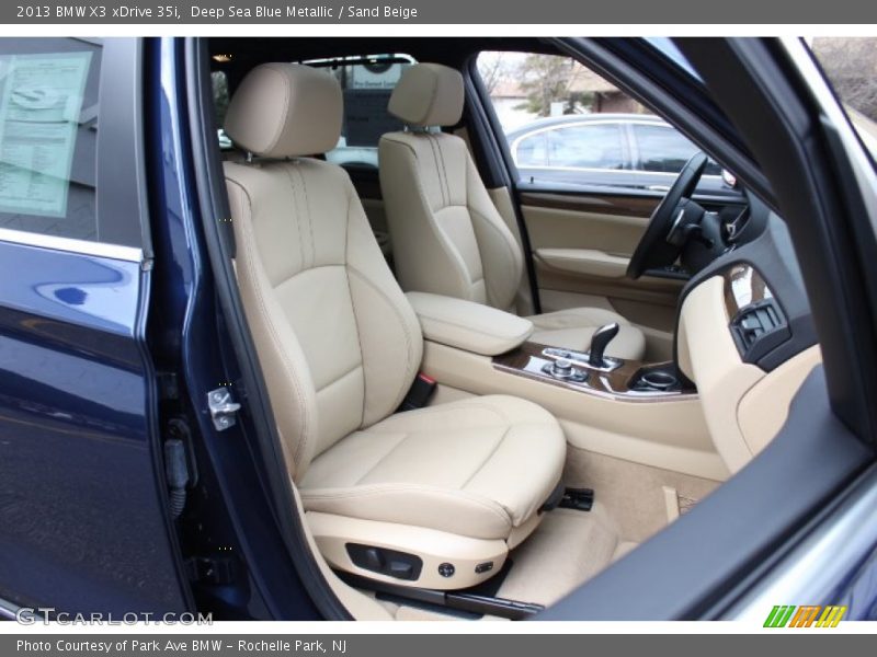 Deep Sea Blue Metallic / Sand Beige 2013 BMW X3 xDrive 35i