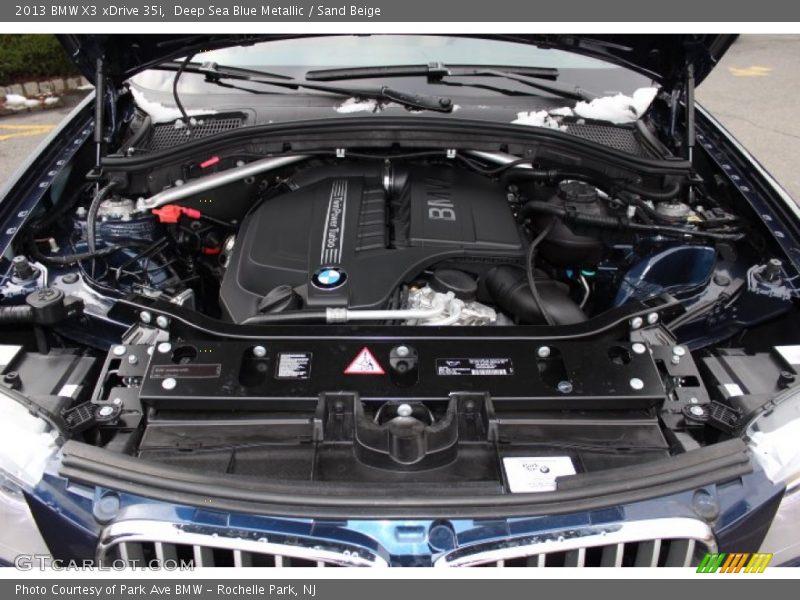 Deep Sea Blue Metallic / Sand Beige 2013 BMW X3 xDrive 35i