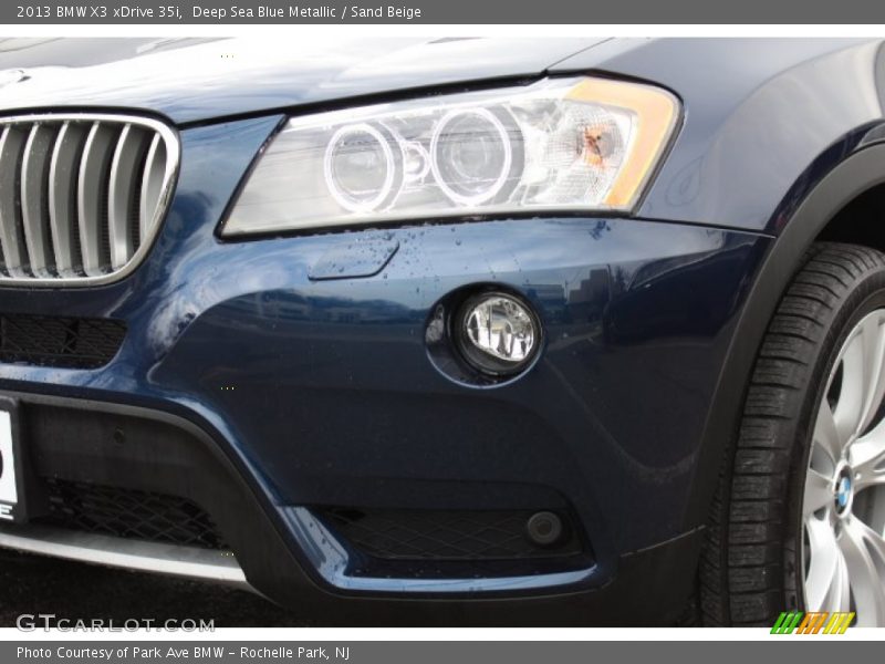 Deep Sea Blue Metallic / Sand Beige 2013 BMW X3 xDrive 35i