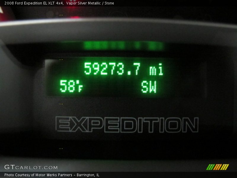 Vapor Silver Metallic / Stone 2008 Ford Expedition EL XLT 4x4