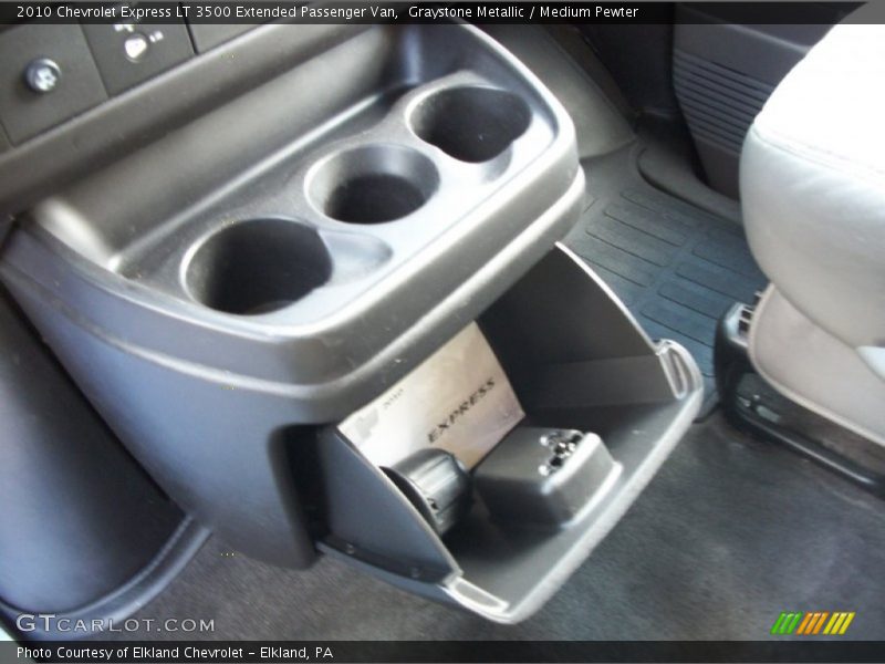 Graystone Metallic / Medium Pewter 2010 Chevrolet Express LT 3500 Extended Passenger Van