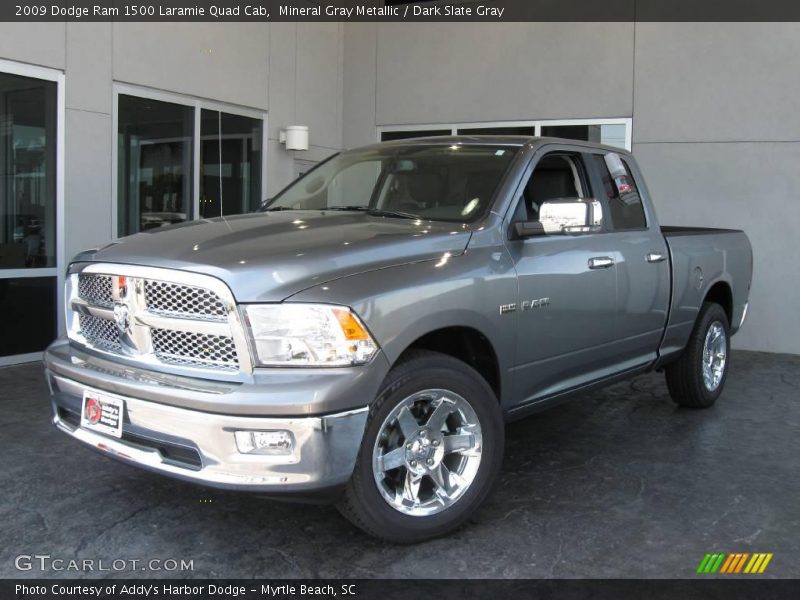 Mineral Gray Metallic / Dark Slate Gray 2009 Dodge Ram 1500 Laramie Quad Cab