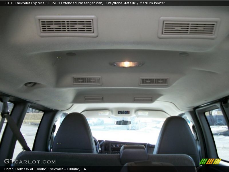 Graystone Metallic / Medium Pewter 2010 Chevrolet Express LT 3500 Extended Passenger Van