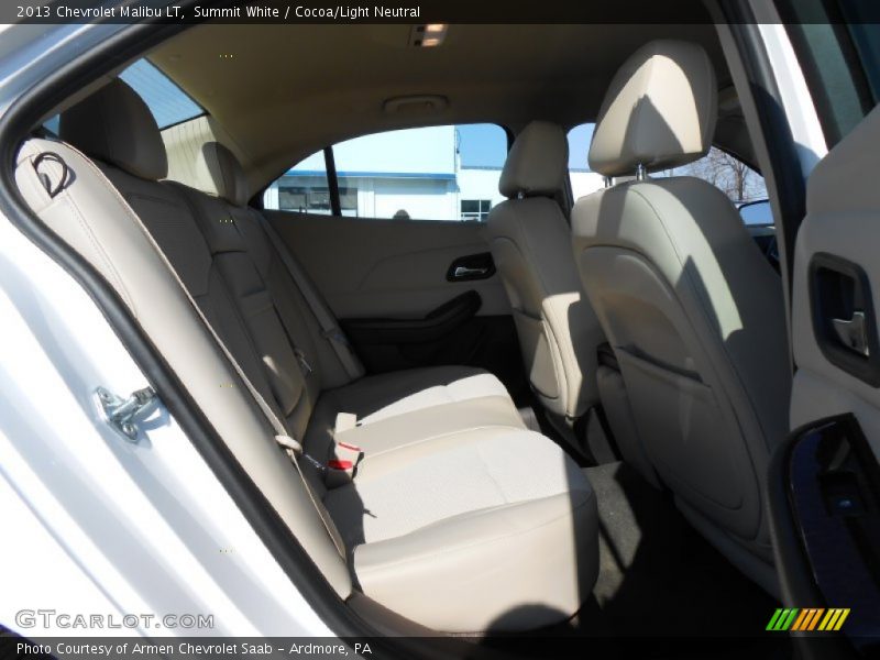 Summit White / Cocoa/Light Neutral 2013 Chevrolet Malibu LT