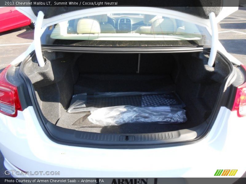 Summit White / Cocoa/Light Neutral 2013 Chevrolet Malibu LT