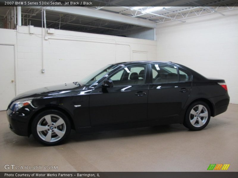 Jet Black / Black 2007 BMW 5 Series 530xi Sedan