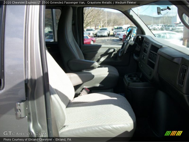 Graystone Metallic / Medium Pewter 2010 Chevrolet Express LT 3500 Extended Passenger Van