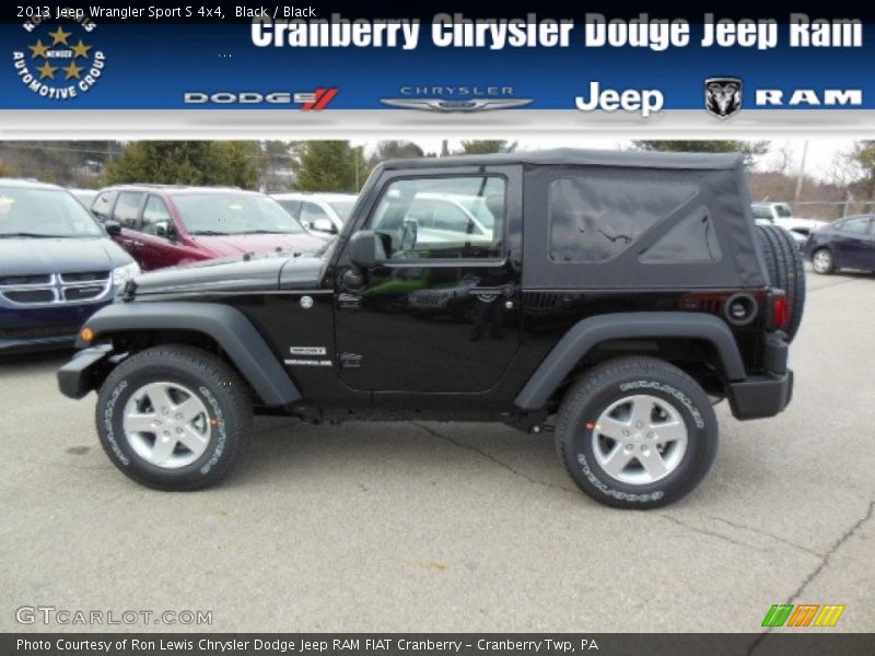 Black / Black 2013 Jeep Wrangler Sport S 4x4