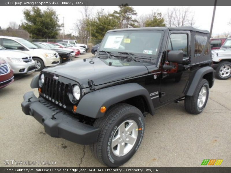 Black / Black 2013 Jeep Wrangler Sport S 4x4
