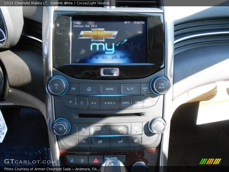 Summit White / Cocoa/Light Neutral 2013 Chevrolet Malibu LT