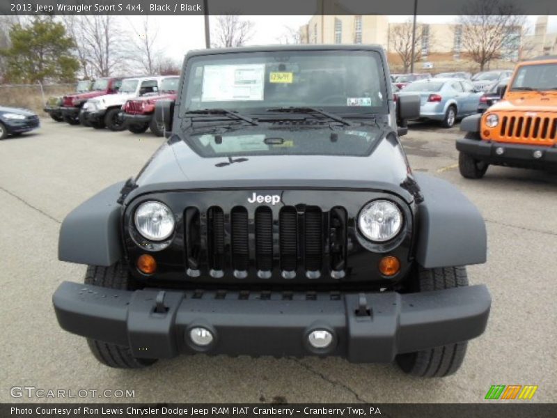 Black / Black 2013 Jeep Wrangler Sport S 4x4