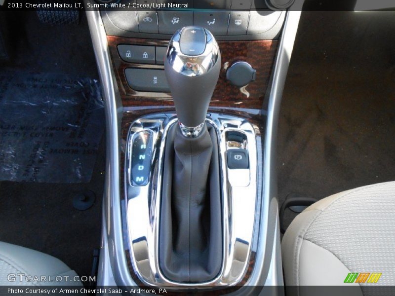 Summit White / Cocoa/Light Neutral 2013 Chevrolet Malibu LT