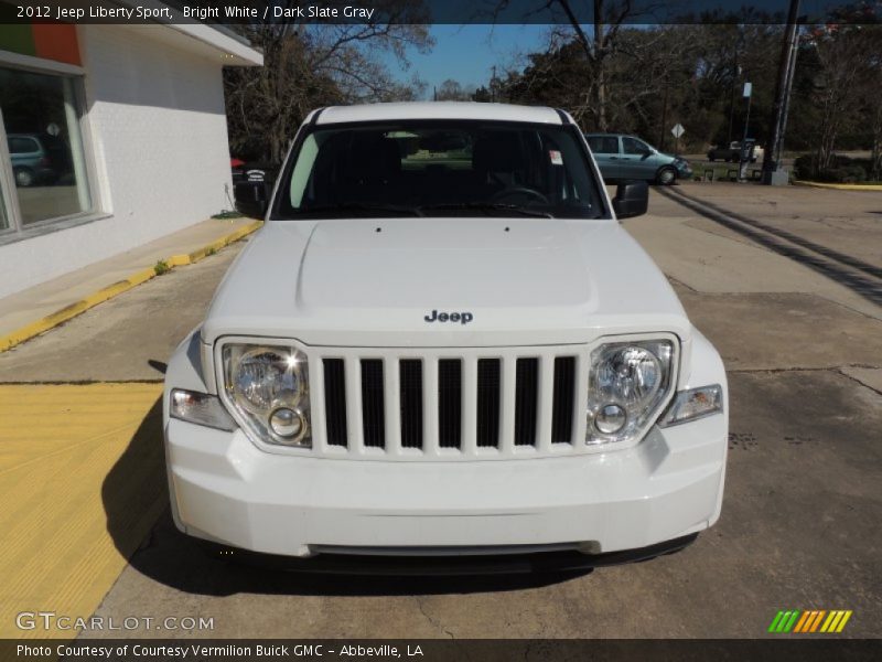 Bright White / Dark Slate Gray 2012 Jeep Liberty Sport