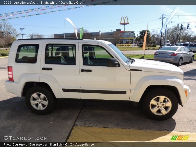 Bright White / Dark Slate Gray 2012 Jeep Liberty Sport
