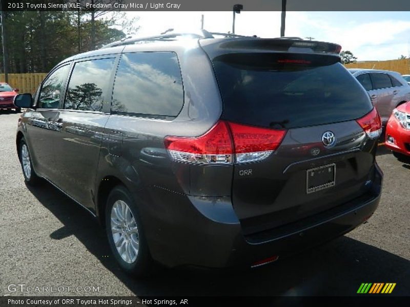 Predawn Gray Mica / Light Gray 2013 Toyota Sienna XLE