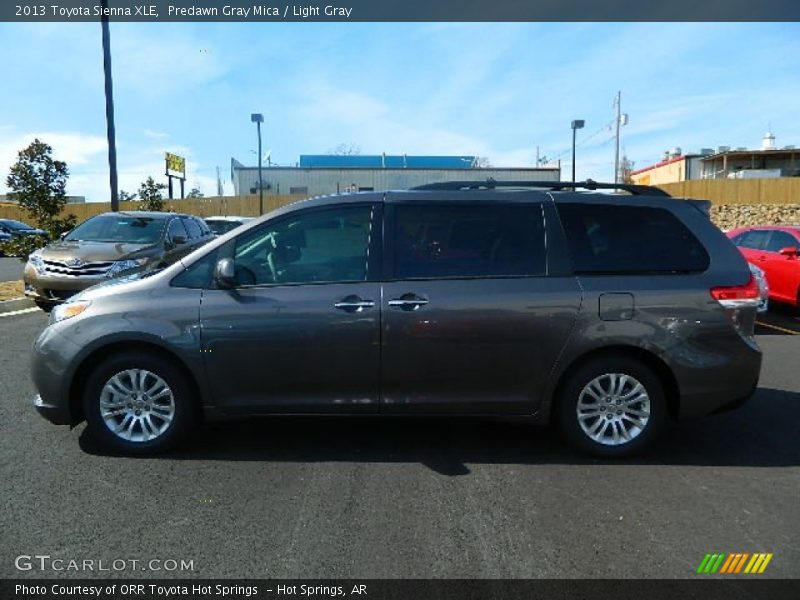 Predawn Gray Mica / Light Gray 2013 Toyota Sienna XLE