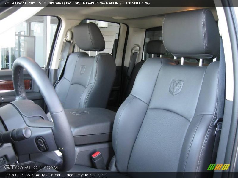 Mineral Gray Metallic / Dark Slate Gray 2009 Dodge Ram 1500 Laramie Quad Cab