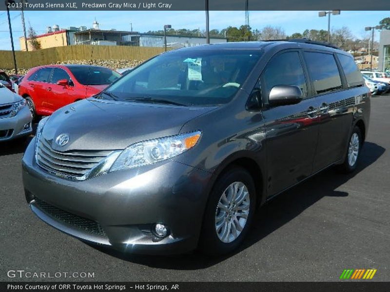 Predawn Gray Mica / Light Gray 2013 Toyota Sienna XLE