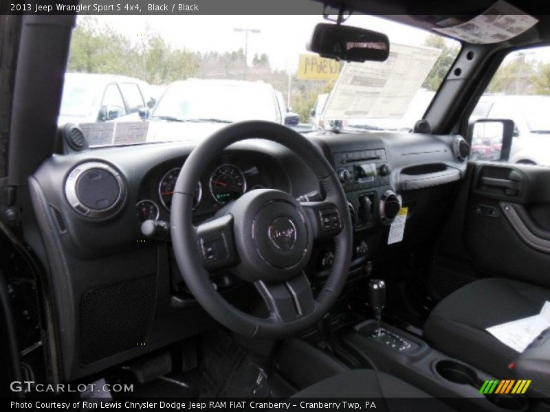 Black / Black 2013 Jeep Wrangler Sport S 4x4