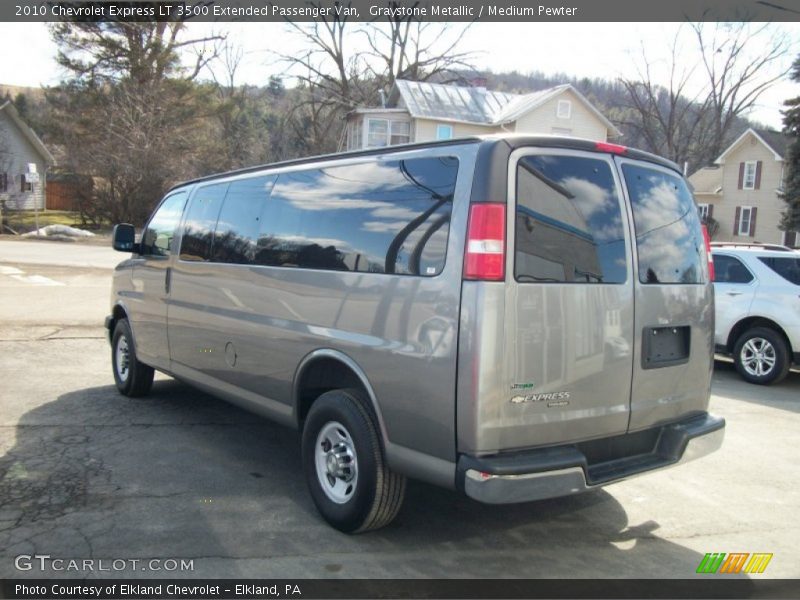 Graystone Metallic / Medium Pewter 2010 Chevrolet Express LT 3500 Extended Passenger Van