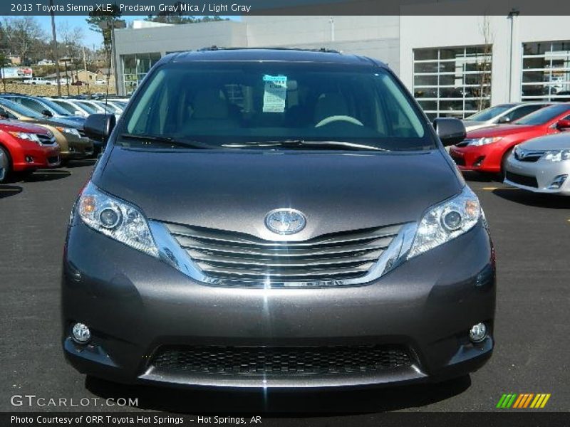 Predawn Gray Mica / Light Gray 2013 Toyota Sienna XLE